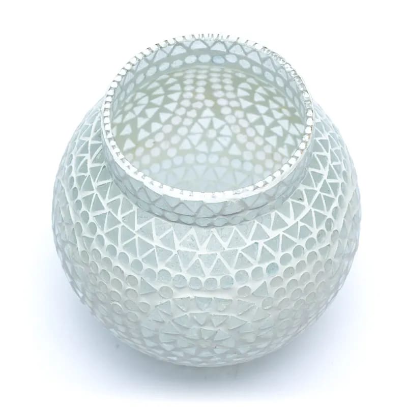 Φωτιστικό για ρεσώ Μωσαϊκό -λευκό . Διαστάσεις: 18 εκ. - mykarma.gr