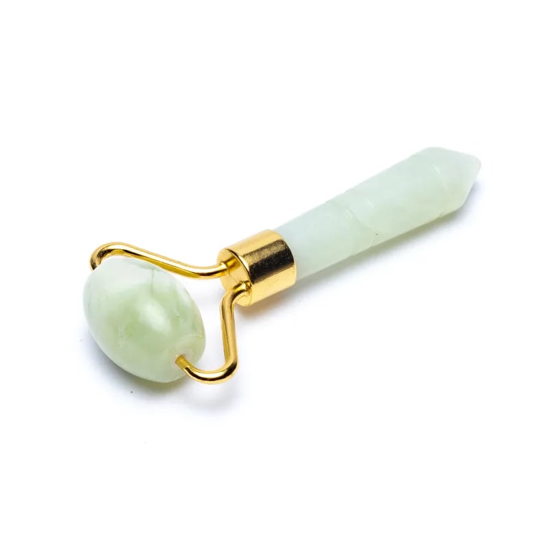 Xinji Jade Acupressure Massage Roller - Νεφρίτης για μασάζ προσώπου. Διαστάσεις: 8 εκ.Βάρος: 30 γρ - mykarma.gr
