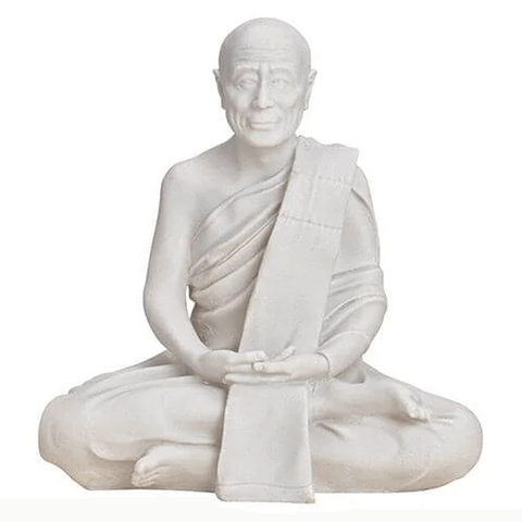 Μοναχός (Monk)- λευκός . Διαστάσεις: 27 × 30 × 16 cm. - mykarma.gr