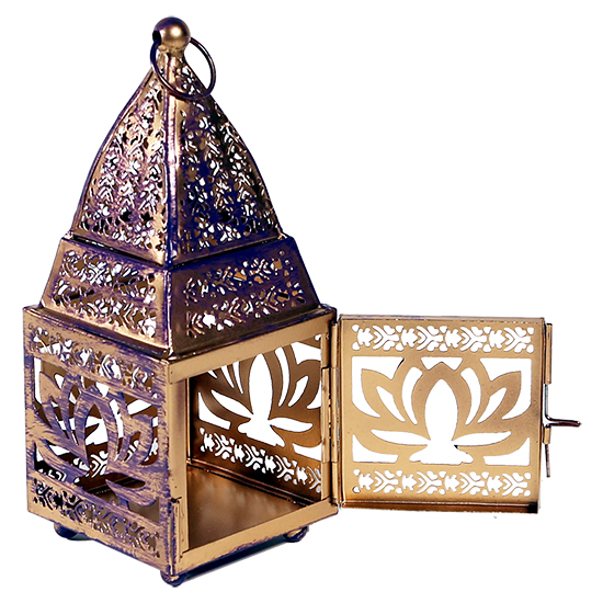 Ατμοσφαιρικό φωτισμό Oriental Lantern Lotus Διαστάσεις: 8,5 × 8 × 19 cm - mykarma.gr