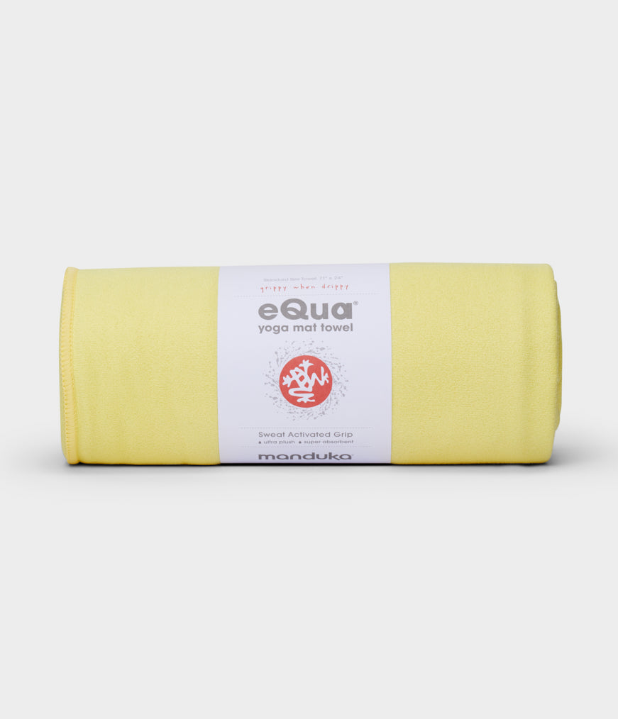Manduka πετσέτα Στρώματος eQua® Yoga Towel - Lemon   183 x 67 cm   400 g - mykarma.gr