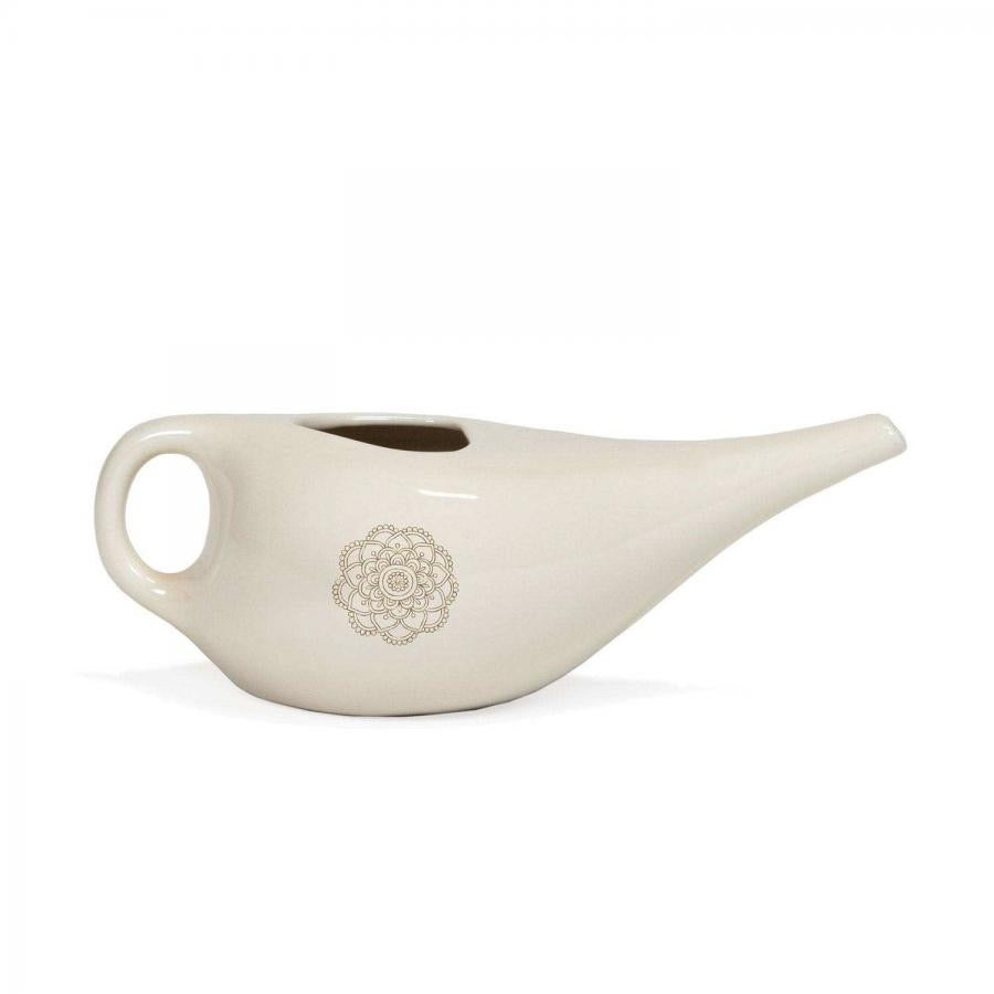 Κεραμικό Neti Pot “Mandala” - Ποικιλία χρωμάτων - 17,5 x 7 cm, 250ml - mykarma.gr