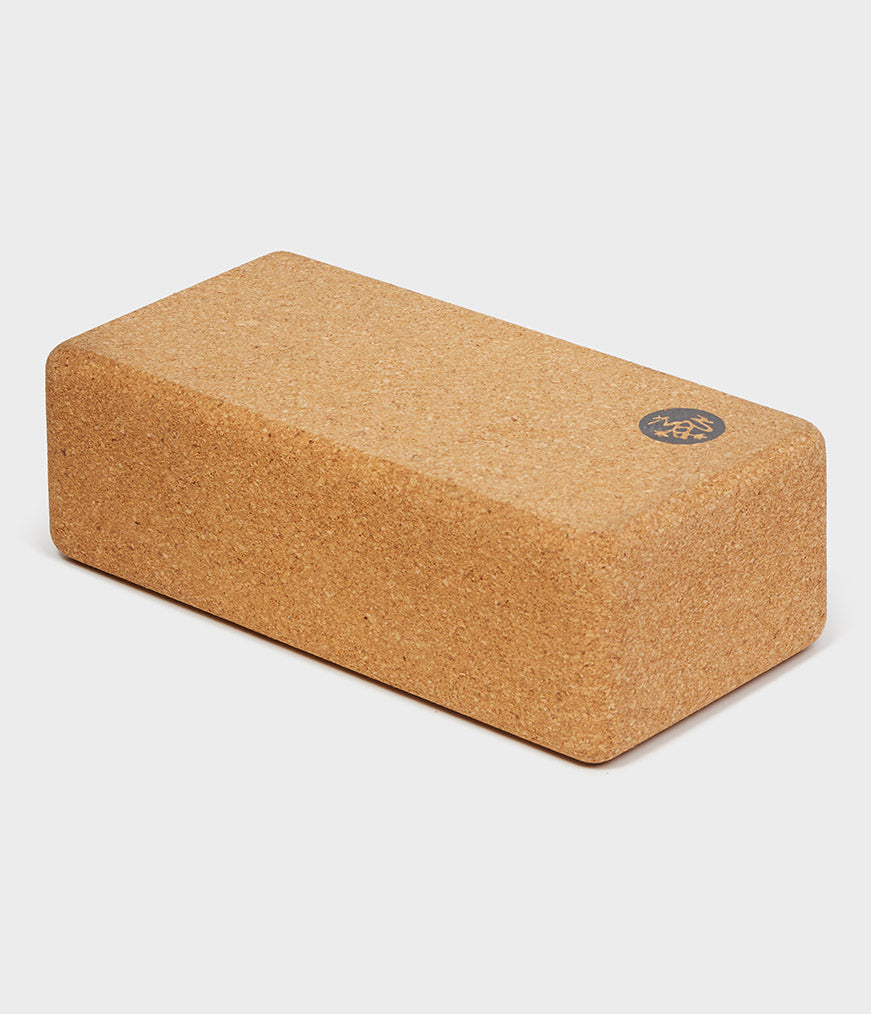 Yoga Manduka Lean Cork Yoga Block 22cmx11cmx7cm Βάρος:500gr - mykarma.gr