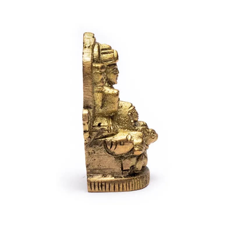 Ινδουιστικό Μικρό Άγαλμα Sunday Lord Surya - φέρνει τύχη για όσους έχουν γεννηθεί την Κυριακή - ορείχαλκος.Διαστάσεις: 5,1 x 3,3 cm - mykarma.gr