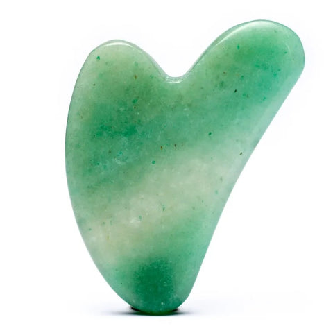 Gua Sha - Πέτρα για Μασάζ - Πράσινη Αβεντουρίνη (Green Aventurine) 40 g 8 cm - mykarma.gr