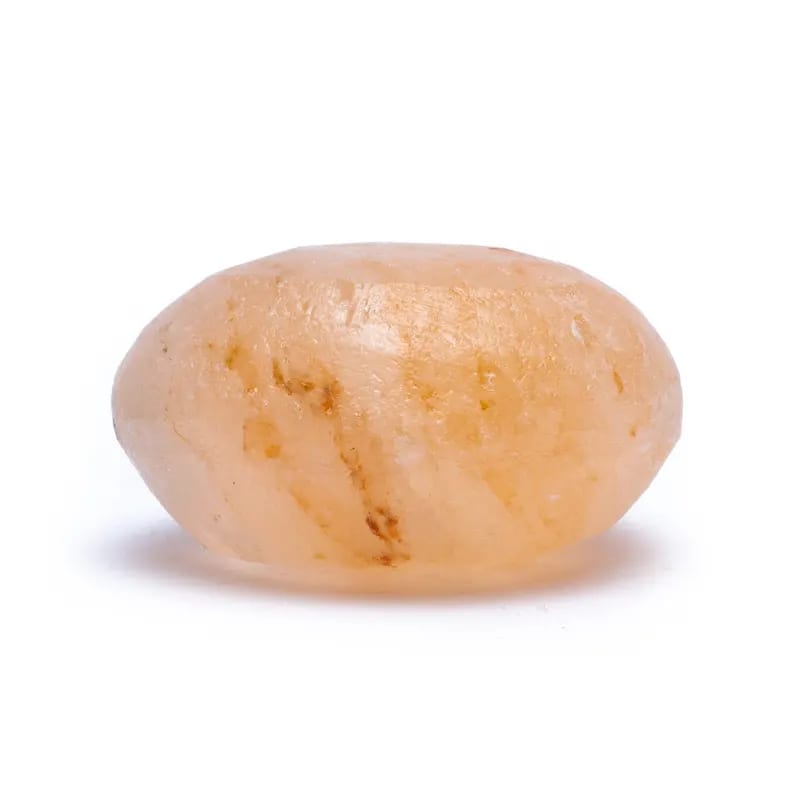 Σαπούνι από αλάτι Ιμαλαΐων & πέτρα μασάζ - στρογγυλό σχήμα .Διαστάσεις: ± 7 cm - mykarma.gr