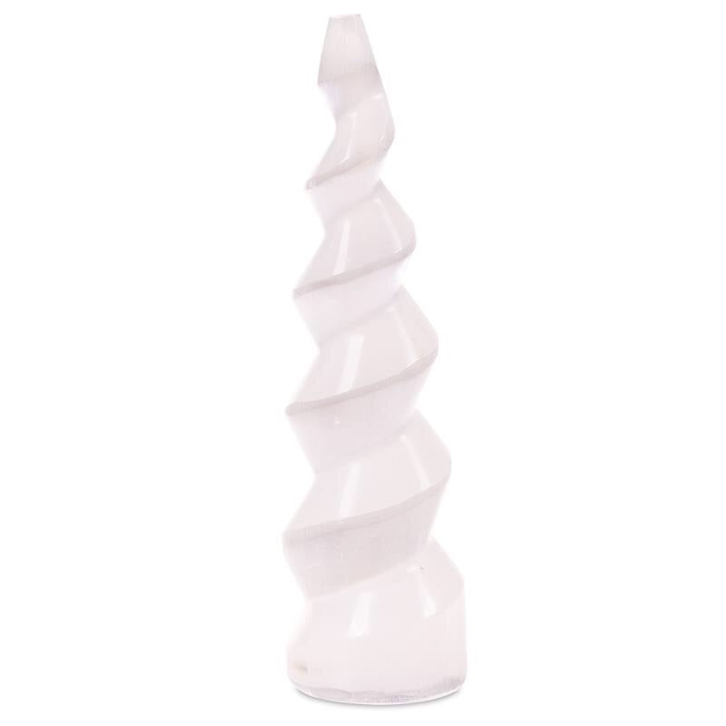 Φυσικό ορυκτό πέτρωμα- Selenite Spiral - Σεληνιτης.Διαστάσεις 15 εκ. - mykarma.gr