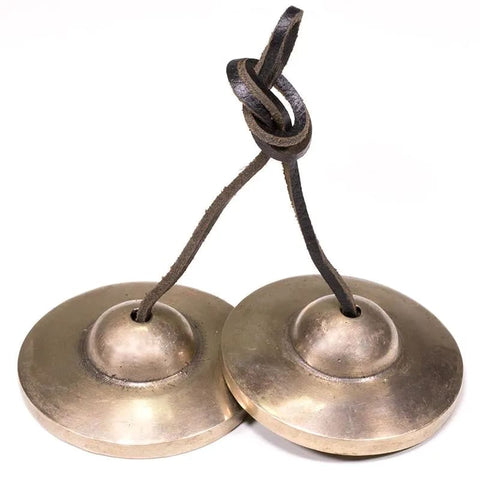 Cymbals-Κύμβαλα - Tingsha απλός συνεχής ήχος. Διαστάσεις 6,7 cm Βάρος 270 g - mykarma.gr