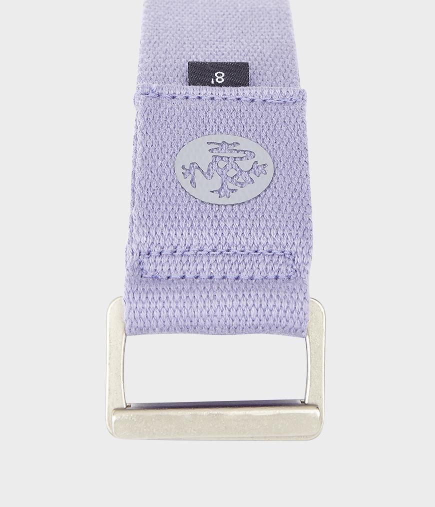 Manduka Ιμάντας - AligN Yoga Strap - Lavender 244cm x 4,5cm - mykarma.gr