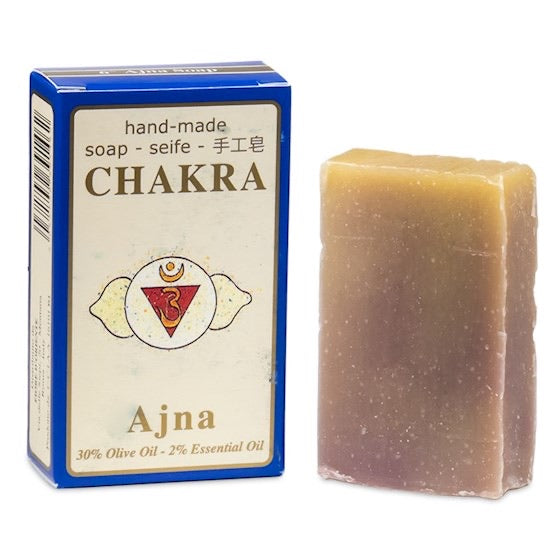 Χειροποίητο Φυσικό Σαπούνι 6o Chakra Ajna - με αιθέριο έλαιο Μέντα/Λεμόνι (Peppermint/Lemon) 70g - mykarma.gr