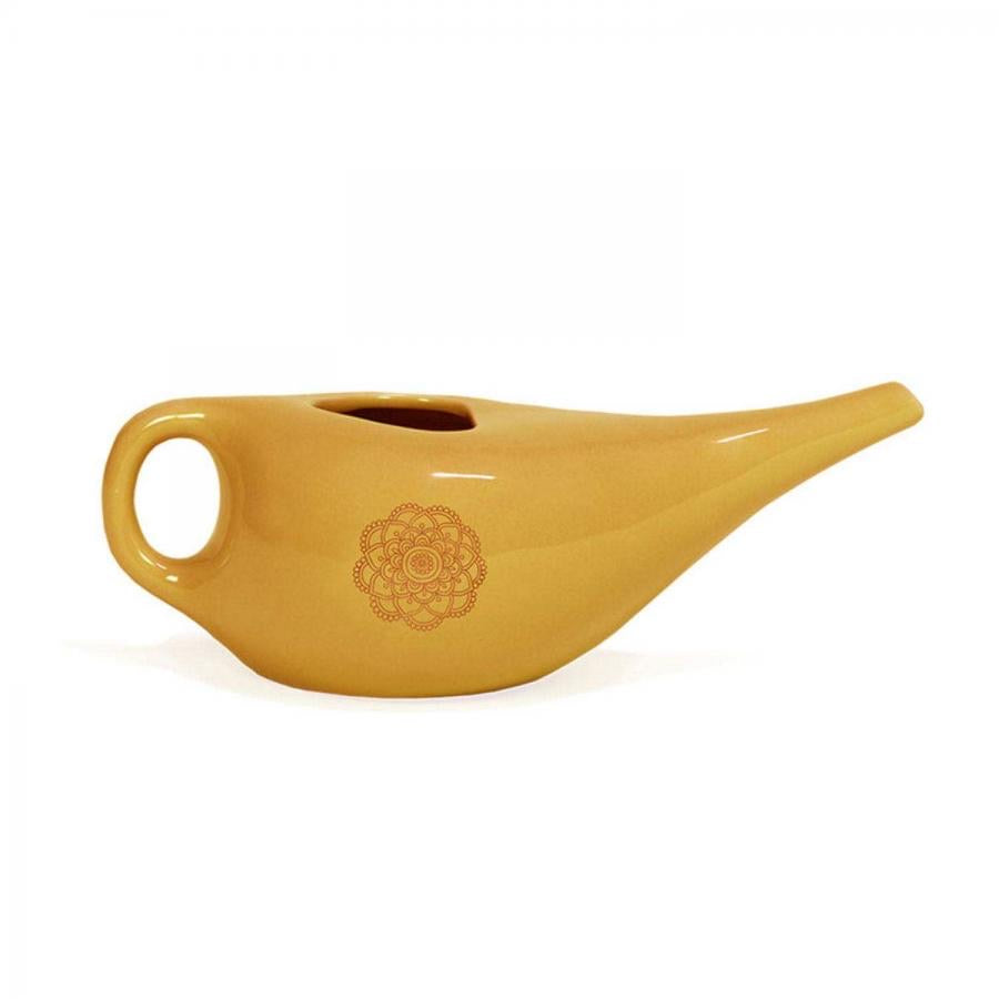 Κεραμικό Neti Pot “Mandala” - Ποικιλία χρωμάτων - 17,5 x 7 cm, 250ml - mykarma.gr