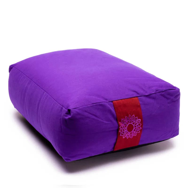 Μαξιλάρι Διαλογισμού Bolster - 7ο Chakra Sahasrara - violet.Διαστάσεις: 38 × 28 × 15 cm - mykarma.gr