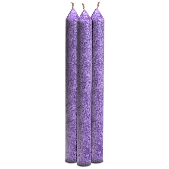 7ο Chakra Spirituality ECO Σετ από 3 κεριά με αιθέρια έλαια(Patchouli,Labdanum,Frankincense).Καθε κερί: βάρος: 65 g  διαστάσεις : 21 × 2,2 cm.Χρόνος καύσης 8-9 ώρες. - mykarma.gr
