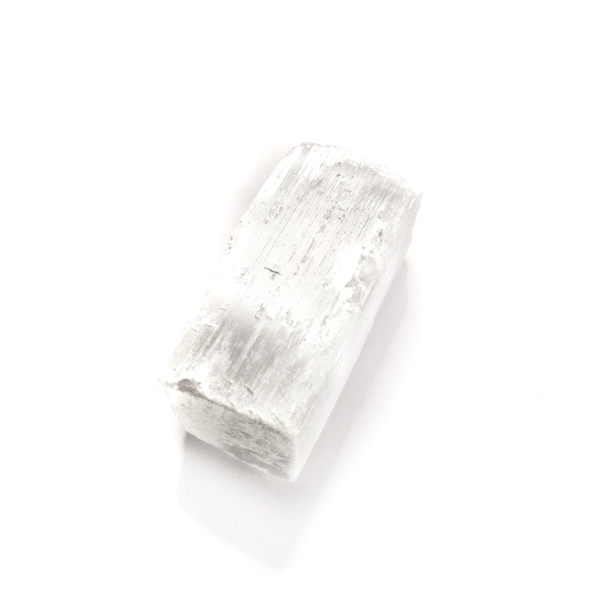 Φυσικό ορυκτό πέτρωμα -Σεληνίτης (Selenite) AAA ποιότητας, ορυκτό ακατέργαστες πέτρες των ± 10 cm. Βάρος: ± 100 g (± 1 η 2 πέτρες) - mykarma.gr