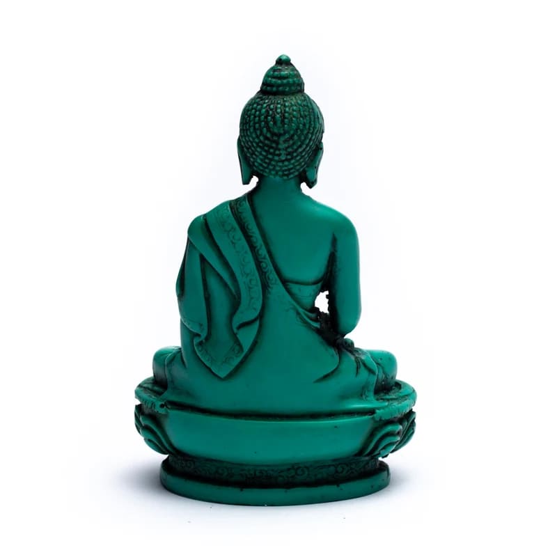 Αγαλμα Βούδας - πράσινο - ρητίνη Διαστάσεις: 11 εκ - mykarma.gr