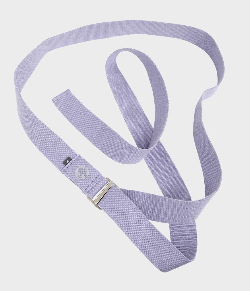 Manduka Ιμάντας - AligN Yoga Strap - Lavender 244cm x 4,5cm - mykarma.gr