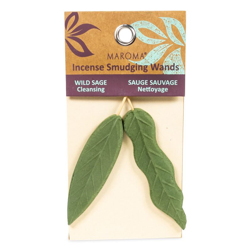 Αρωματικό φυσικό φυτικό θυμίαμα - Smudging Wands - Φασκόμηλο (Wild Sage) Βάρος: 25 g Μέγεθος 17 cm - mykarma.gr
