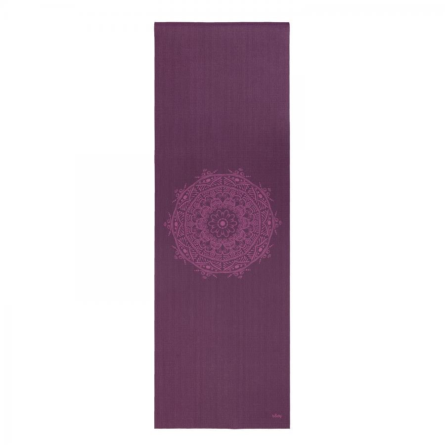 Bodhi στρώμα γιόγκα Leela με Mandala - aubergine 183 x 60 cm, 4.5 mm - mykarma.gr