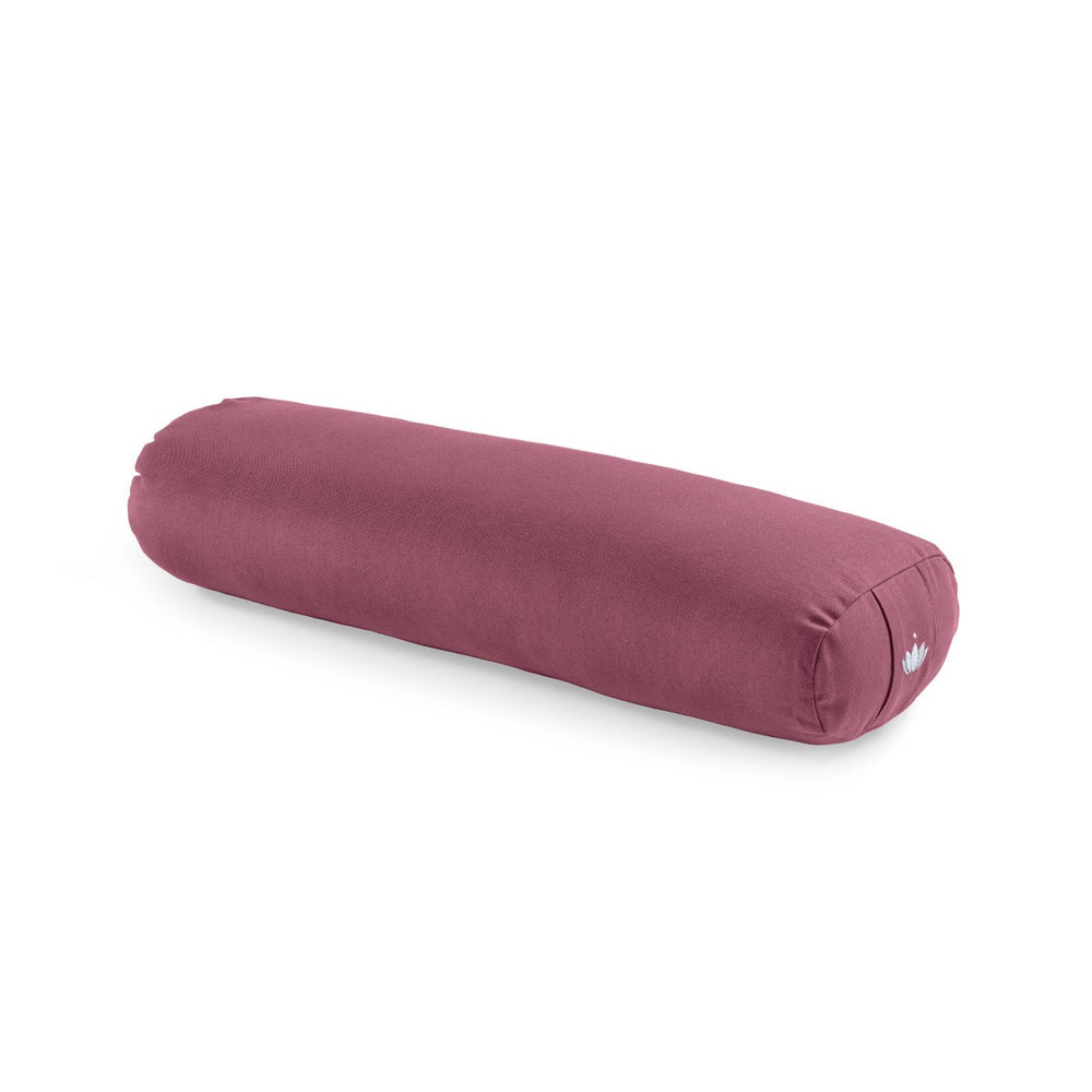 Lotuscrafts Restorative S μαξιλάρι Bolster - Aubergine - κάλυμμα απο οργανικό βαμβάκι & γέμιση Καποκ μαλλί. Διαστάσεις: 72 × 20 x 15 cm Βάρος: 0,9 kg - mykarma.gr