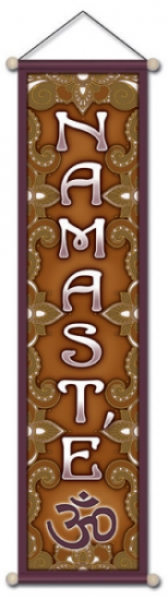 Κρεμαστά Τοίχου - Banner Namaste 15x60cm - mykarma.gr