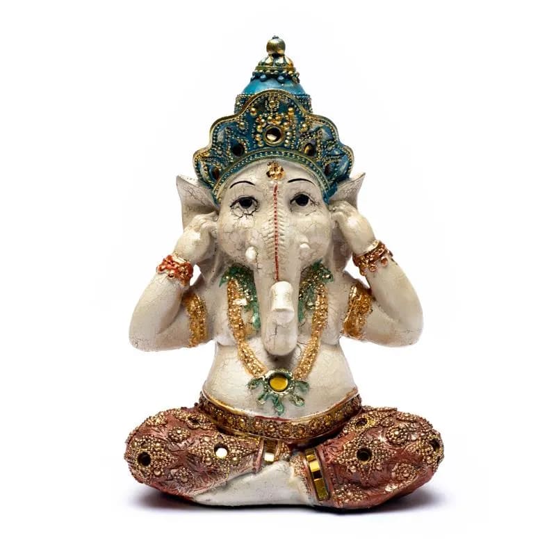 Αγαλμα Ganesh Hear no Evil -Θεός της Τύχης .Διαστάσεις: 15 x 10 x 21 cm Βάρος: 650 g - mykarma.gr