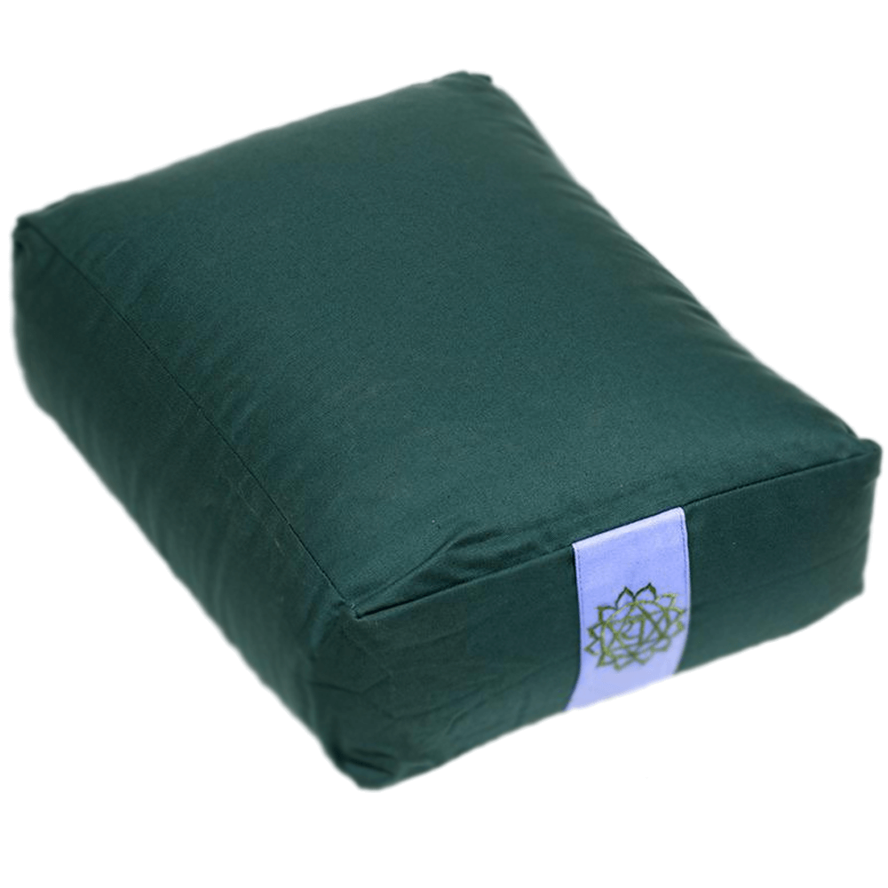 Μαξιλάρι Διαλογισμού Bolster - 4ο Chakra Anahata - green.Διαστάσεις: 38 × 28 × 15 cm. - mykarma.gr