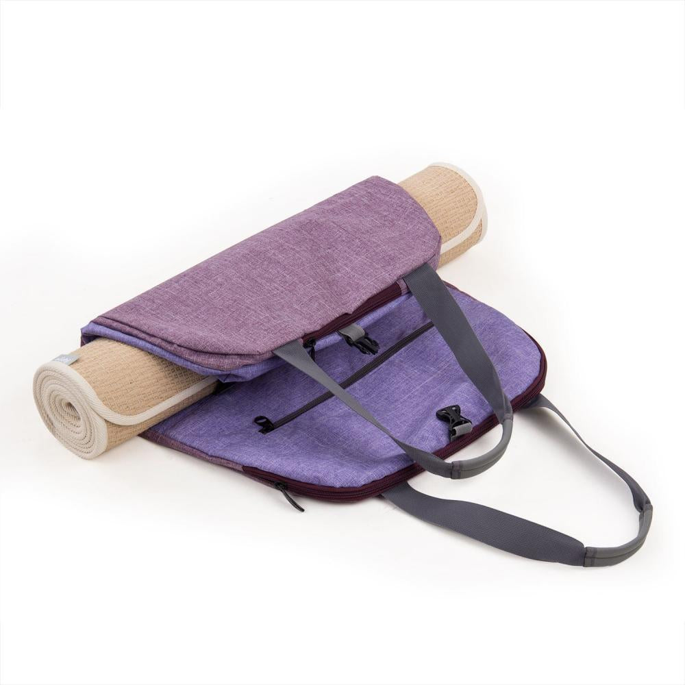 Bodhi Yoga Mat Bag Namaste - Πολυλειτουργική Τσάντα Μεταφοράς για στρώμα - Light Berry . - mykarma.gr