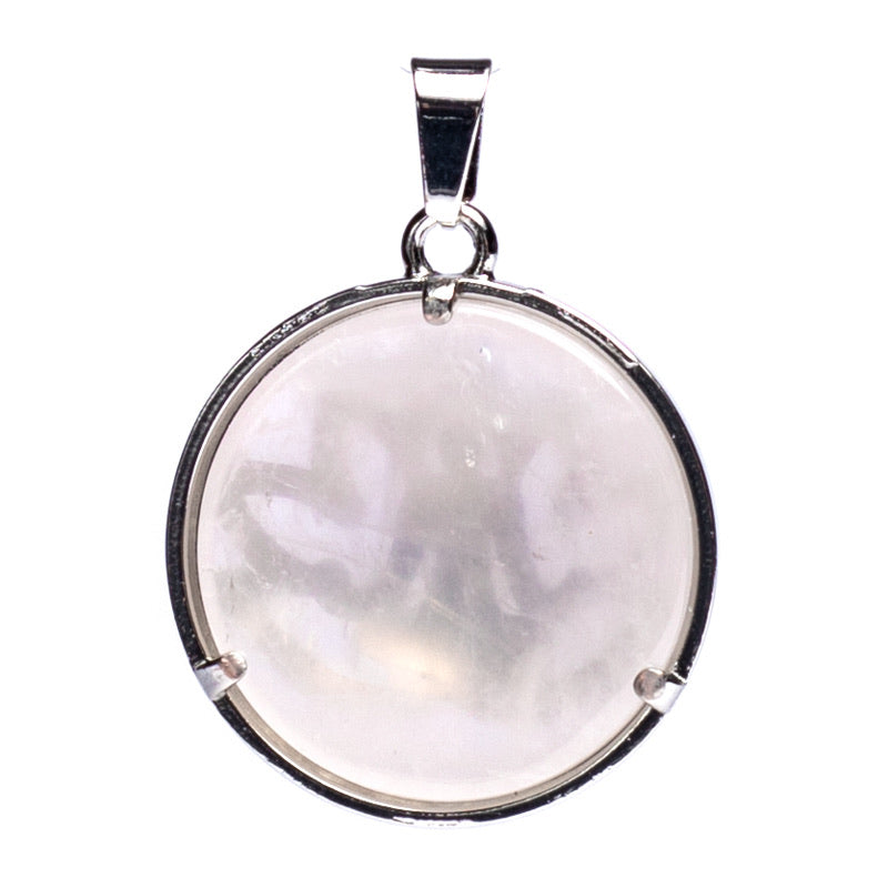Μενταγιόν «Meditation Lotus» με Ροζ Χαλαζία (Rose Quartz).Διαστάσεις: 3 cm - mykarma.gr