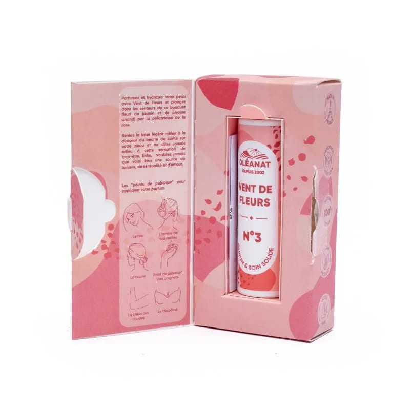 Φυσικά Αρώματα- Oleanat Στερεό Άρωμα N°3 Vent de fleurs Οργανικό. Βάρος: 4,5 g - mykarma.gr