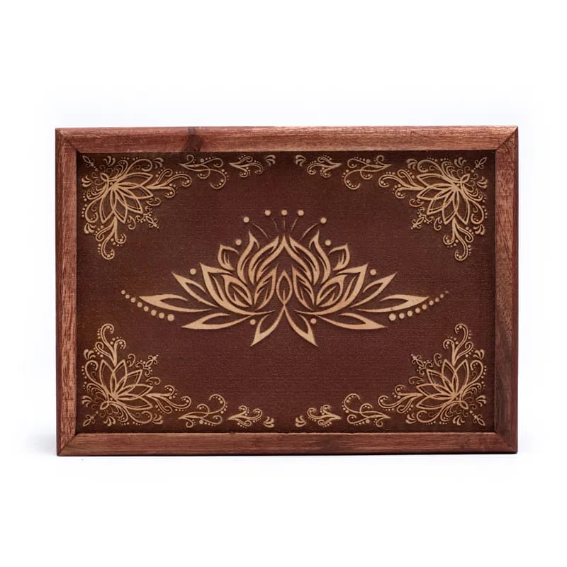 Κουτί κοσμημάτων Tarot- Lotus.Διαστάσεις: 17,5 × 13 × 6,5 cm.Υλικό: Ξύλο - mykarma.gr
