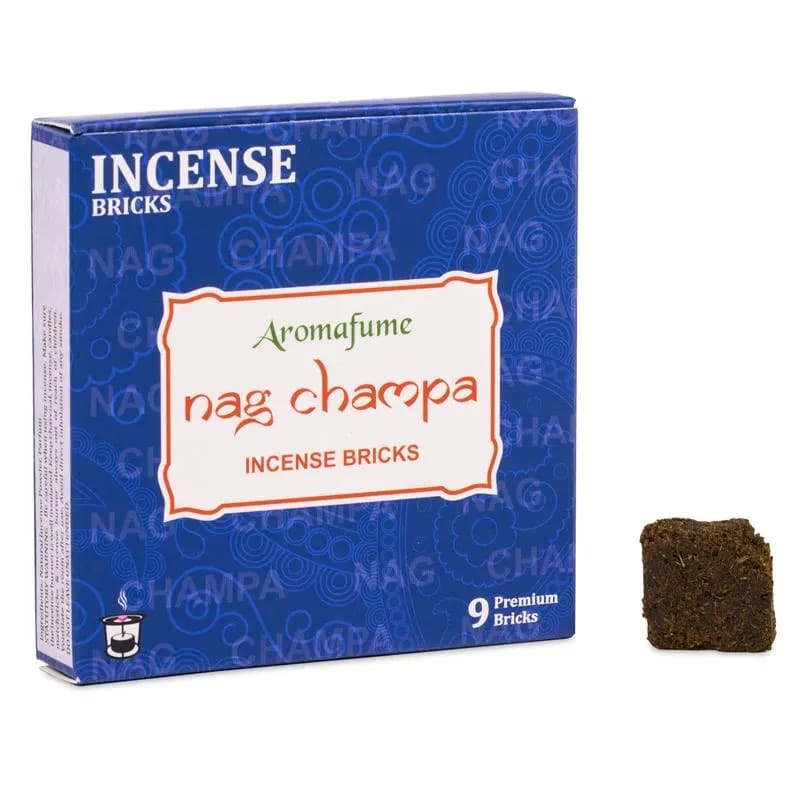 Αρωματικό Κάρβουνο - Incense Bricks Nag Champa για καυστήρα Aromafume - 9 Θυμιάματα/Τούβλα.Βάρος: 40 g - mykarma.gr
