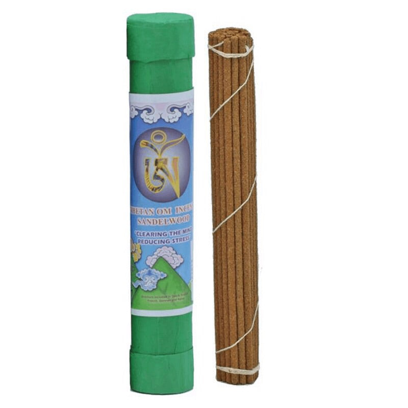 Tibetan OHM Σανταλόξυλο 'Sandalwood' Στικ -“Clearing the Mind Reducing Stress”.Βάρος: 35 g 30 Στικ.Χρόνος καύσης για κάθε Στικ 45 λ - mykarma.gr