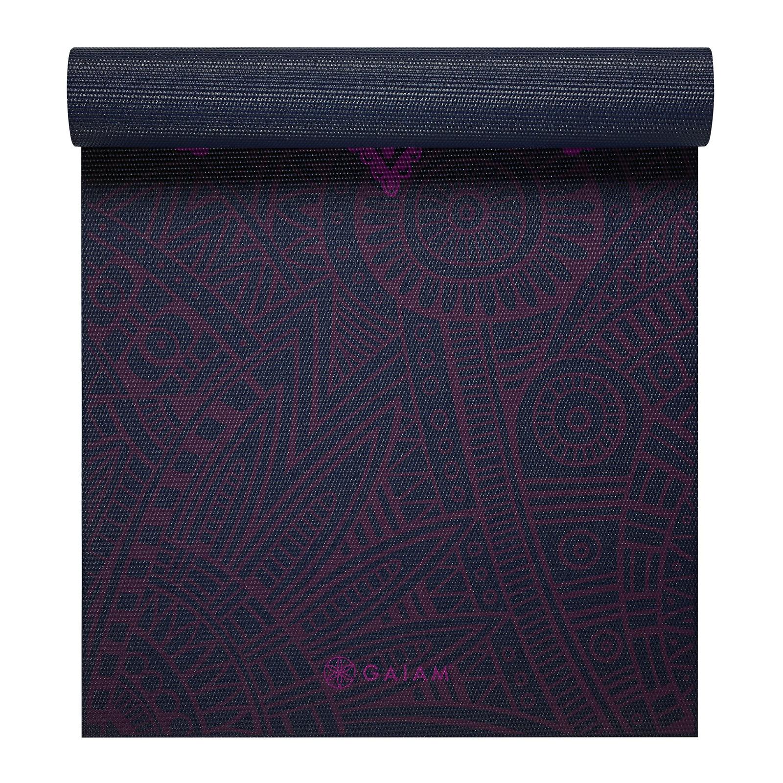 Gaiam Premium Στρώμα Yoga Sundial Plum.Διαστάσεις: Μήκος: 173 εκ Πλάτος: 61 εκ Πάχος: 6 mm - mykarma.gr