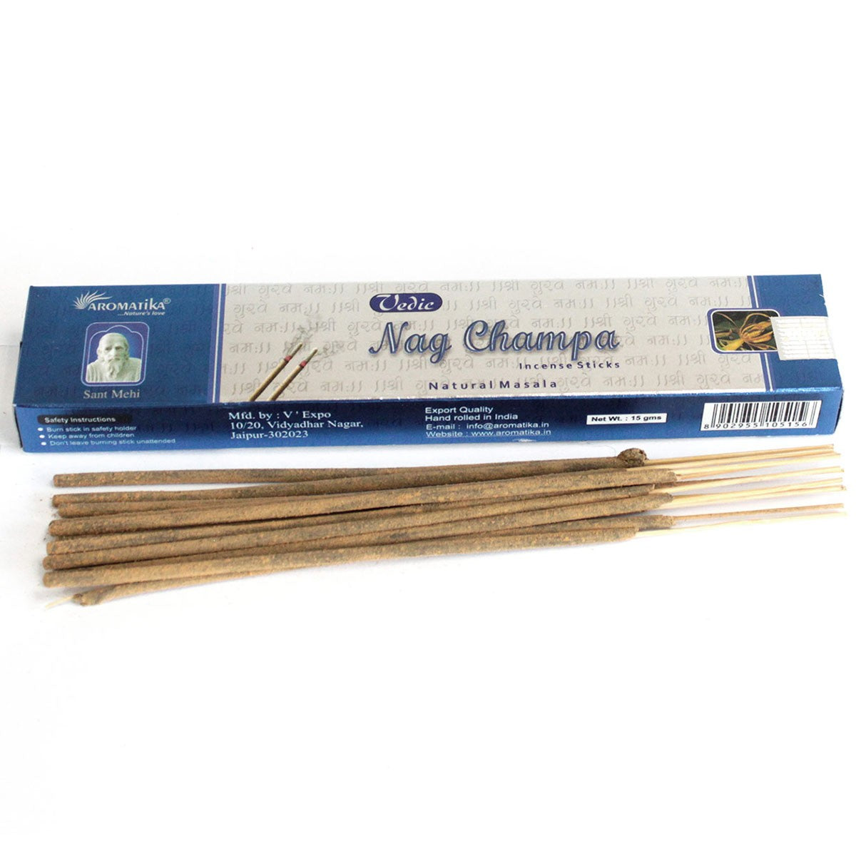 Αρωματικά Στικ-Vedic-Nag Champa 15 g.Χρονος καύσης για κάθε Στικ 20 λεπτά. - mykarma.gr