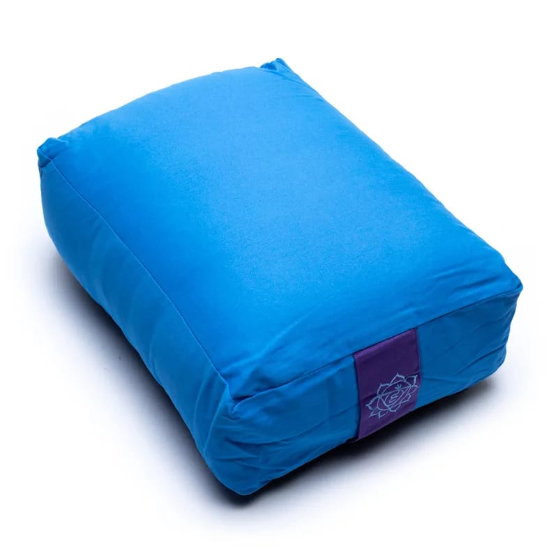 Μαξιλάρι Διαλογισμού Bolster - 5ο Chakra Vishudda - blue.Διαστάσεις: 38 × 28 × 15 cm - mykarma.gr