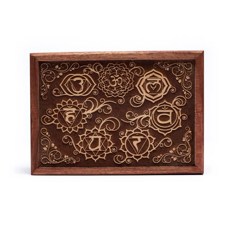 Κουτί κοσμημάτων Tarot-7 Chakras .Διαστάσεις: 17,5 × 13 × 6,5 cm. - mykarma.gr