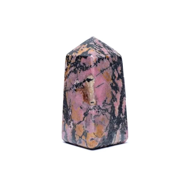 Φυσικό ορυκτό πέτρωμα-Οβελίσκος (Obelisk) Ροδονιτης (Rhodonite).Διαστάσεις: 9,5 x 3 cm - mykarma.gr
