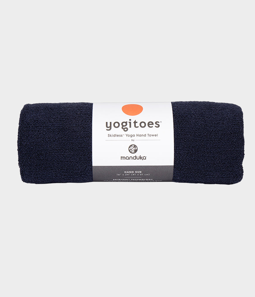 Manduka - Πετσέτα Χειρός- Yogitoes® Hand Yoga Towel - midnight .Βάρος 100γρ 41cm x 61cm - mykarma.gr