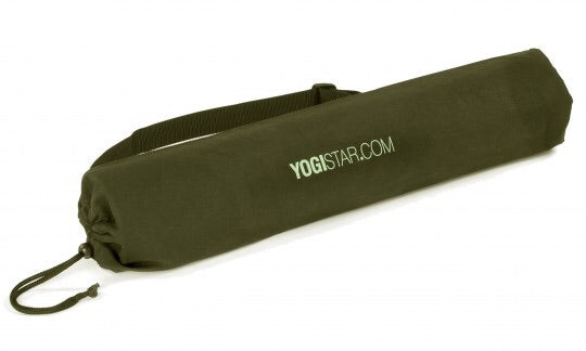 Yogistar- Τσάντα για στρώμα γιόγκα 'Basic' cotton- Olive- 65 cm - mykarma.gr