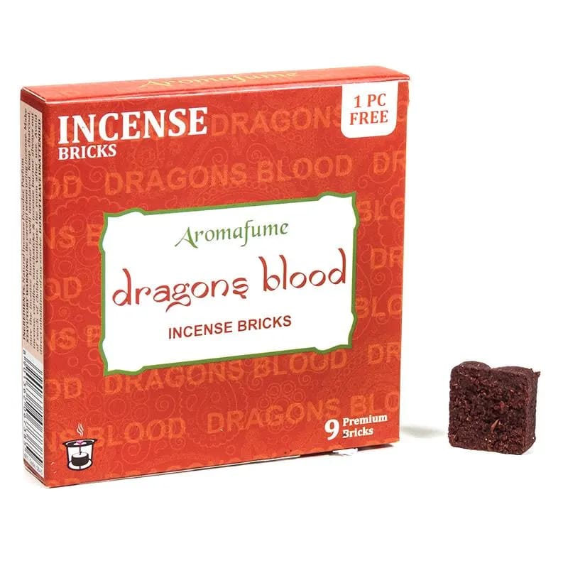 Αρωματικό Κάρβουνο - Incense Bricks Dragons Blood για καυστήρα Aromafume - 9 Θυμιάματα/Τούβλα.Βάρος: 40 g - mykarma.gr