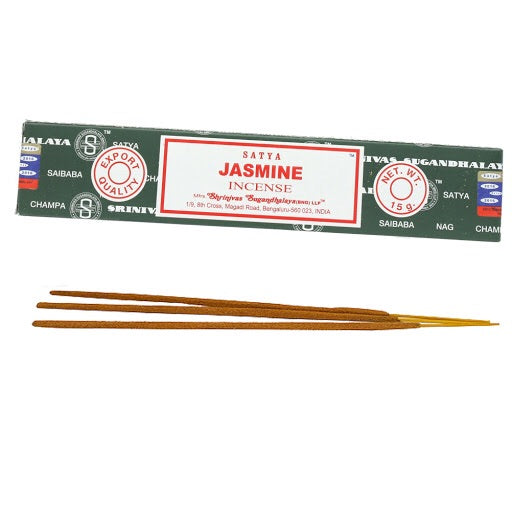 Αρωματικά Στικ Satya Agarbatti - Jasmine-Γιασεμί. Βάρος: 15 g - mykarma.gr