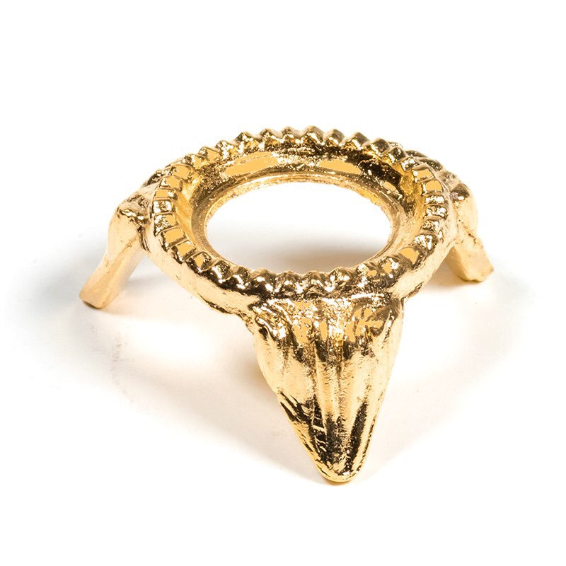 Βάση/Σταντ για μπάλες ημιπολύτιμων λίθων-Ορείχαλκος-χρυσό Χρώμα.Διαστασεις 2 x 3 cm. 20 g - mykarma.gr