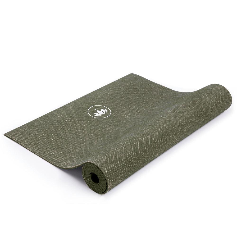 Lotuscrafts YOGA MAT OEKO Jute | Στρώμα γιόγκα Oeko από Οικολογική Γιούτα - Oil Green.Διαστασεις 180 cm x 61 cm x 4 mm.Βάρος: 2,5 kg - mykarma.gr