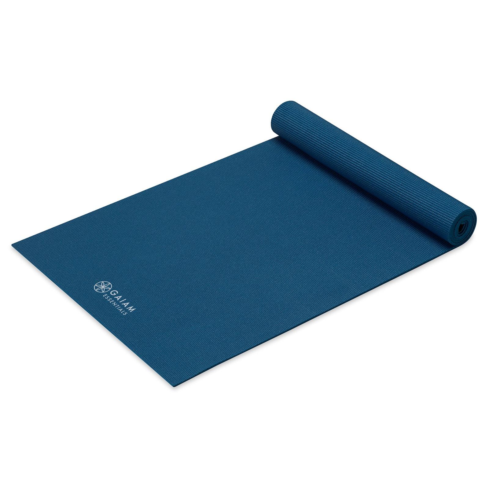 Gaiam Essentials Στρώμα Yoga Navy + Ιμάντας Μεταφοράς Δώρο. Διαστάσεις: Μήκος: 173 εκ Πλάτος: 61 εκ Πάχος: 6 mm - mykarma.gr