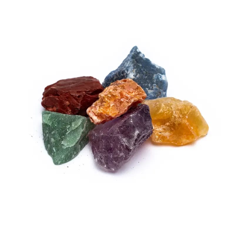 Φυσικό ορυκτό πέτρωμα-Συνδυασμός Ημιπολύτιμων λίθων με ενεργειακή δύναμη που συμβάλλει στην «Αρμονία των 7 Chakra»-ακατέργαστες πέτρες.Βάρος: 800 g - mykarma.gr