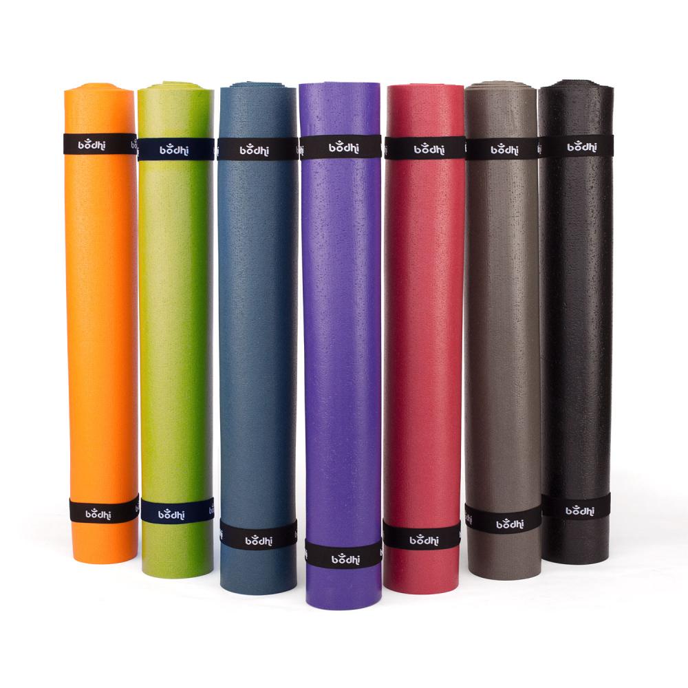 Bodhi στρώμα γιόγκα Premium Kailash PVC με δύο ελαστικούς ιμάντες- ποικιλία χρωμάτων. 183 x 60 cm, 3 mm - mykarma.gr
