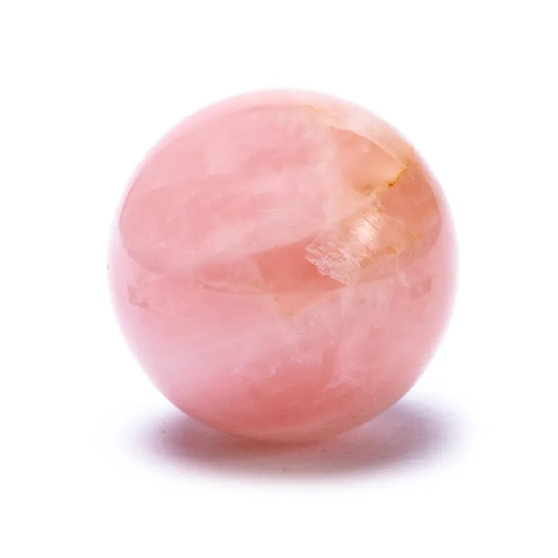 Σφαίρα Ροζ Χαλαζίας (Rose Quartz) +Σταντ ΔΩΡΟ.Διαστάσεις 4 εκ. - mykarma.gr