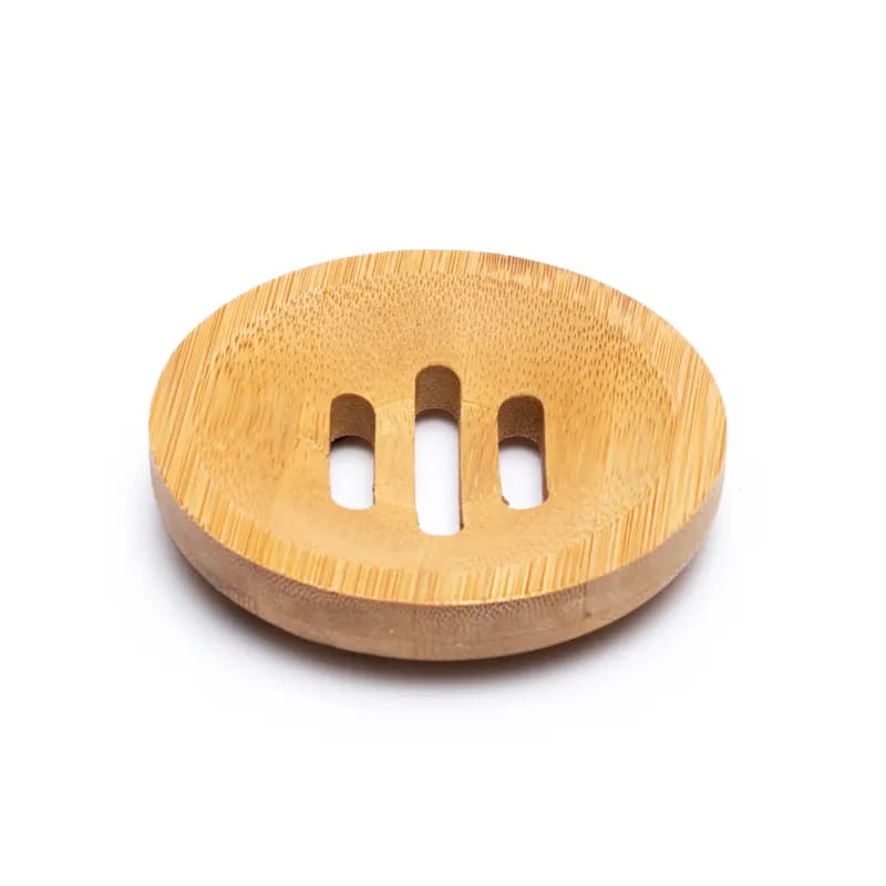 Στρογγυλή Βάση για σαπούνι από Bamboo. Διάμετρος: 8 cm - mykarma.gr