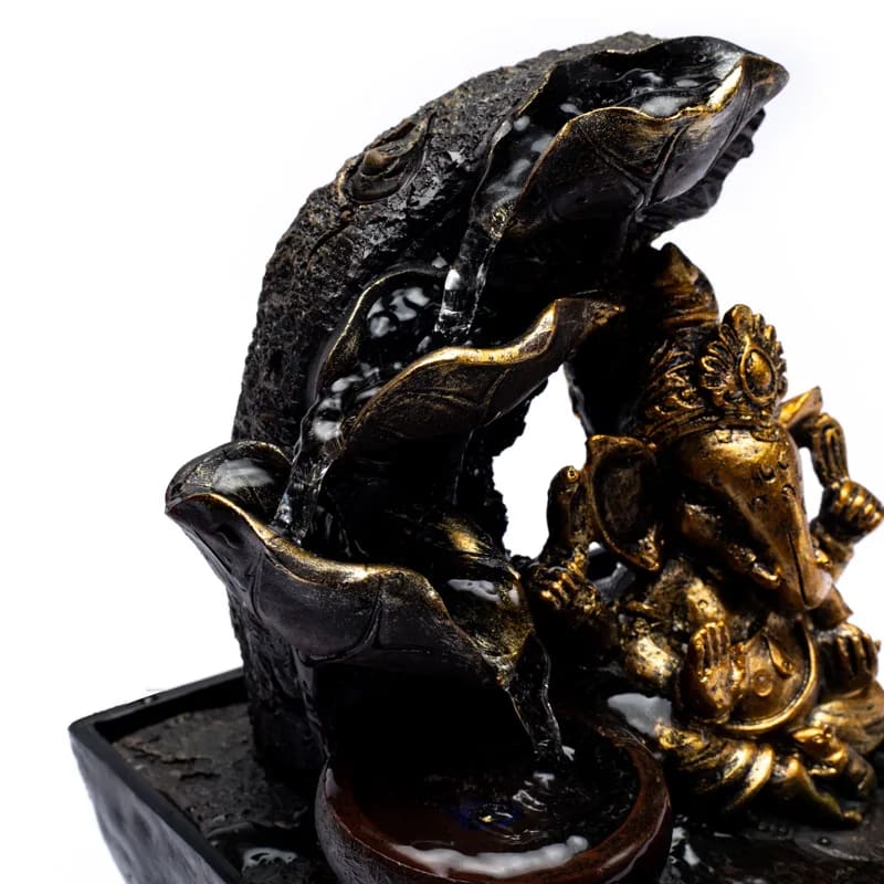 Συντριβάνι με Ganesha. Διαστάσεις: 13,3 Χ 13,3 Χ 19,5 εκ. - mykarma.gr