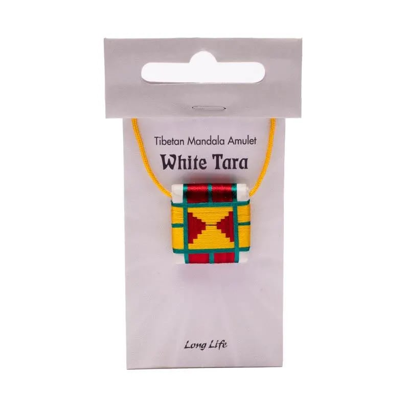 Mandala Talisman Φυλαχτό μενταγιόν Λευκή Tara- Μακροζωία (Long Life).Διαστάσεις: 2,5 × 2,5 εκ (Ενδέχεται το χρώμα να διαφέρει από τη φωτογραφία) - mykarma.gr